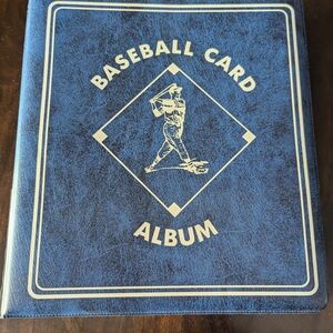 Blue Baseball Card Album